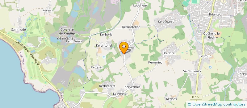 localisation de l'entreprise MADAME AURELIE INQUEL  PLOEMEUR