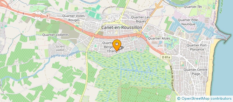 localisation de l'entreprise MADAME AURELIE JAEG à CANET-EN-ROUSSILLON