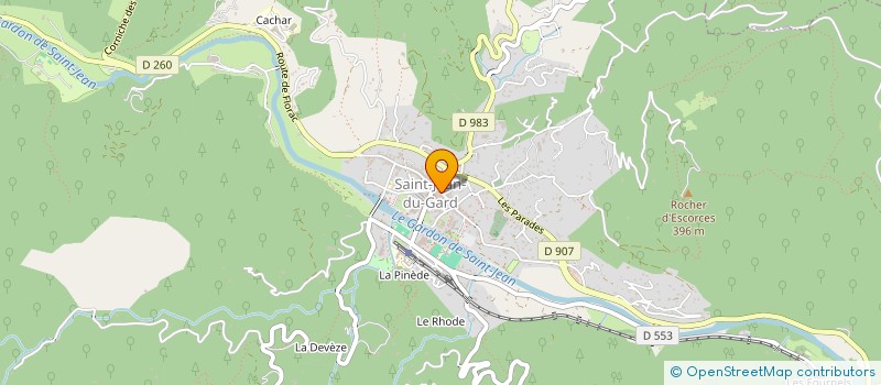 localisation de l'entreprise MADAME AURELIE JAUBERT à SAINT-JEAN-DU-GARD