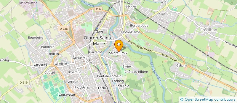 localisation de l'entreprise MADAME AURELIE JEAN  OLORON SAINTE MARIE