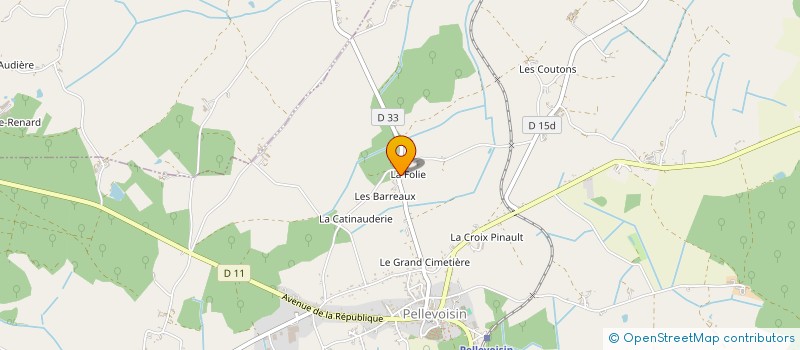 localisation de l'entreprise MADAME AURELIE JEANNETON à PELLEVOISIN