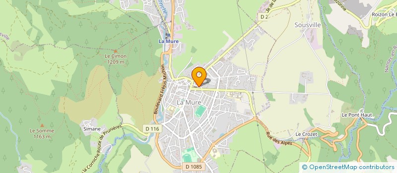 localisation de l'entreprise MADAME AURELIE JEANNIN  LA MURE