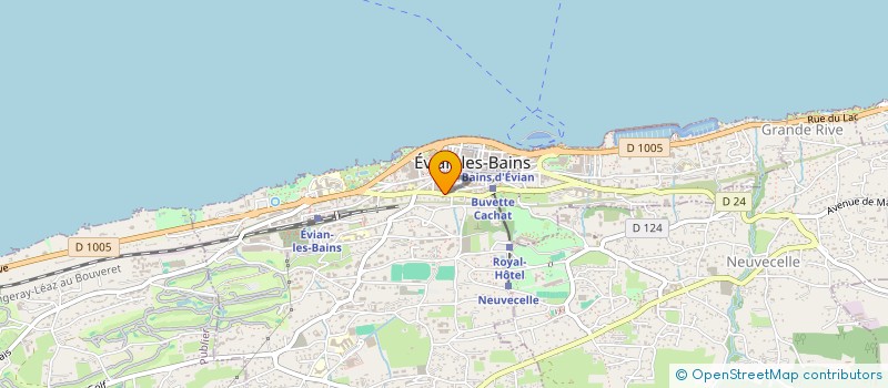 localisation de l'entreprise MADAME AURELIE JENOUVRIER à EVIAN-LES-BAINS