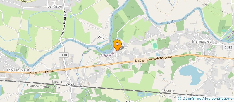 localisation de l'entreprise MADAME AURELIE JOLIOT  MENESPLET