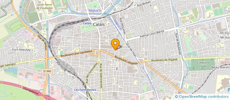 localisation de l'entreprise MADAME AURELIE JOLY  CALAIS