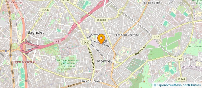 localisation de l'entreprise MADAME AURELIE JOLY à MONTREUIL