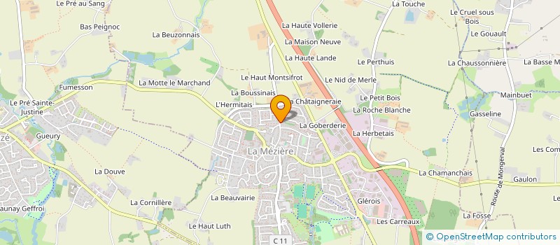 localisation de l'entreprise MADAME AURELIE JOSSO  LA MEZIERE