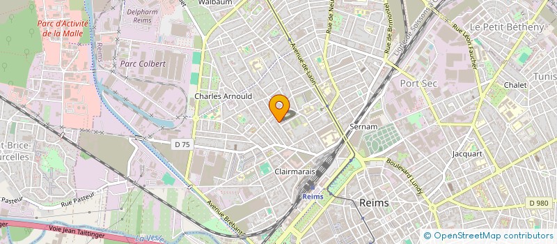 localisation de l'entreprise MADAME AURELIE JOUANEN à REIMS