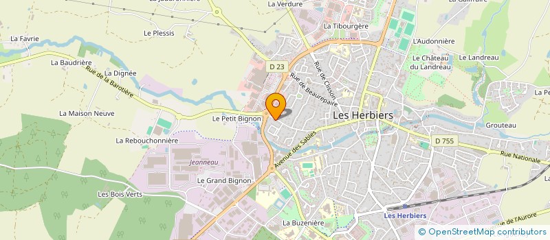 localisation de l'entreprise MADAME AURELIE JOUANNAIS à LES HERBIERS