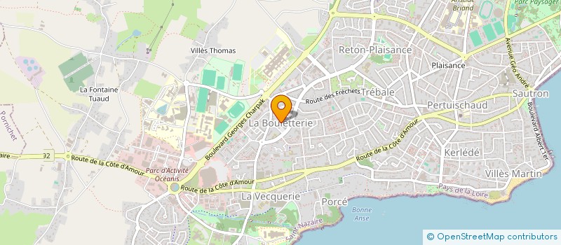 localisation de l'entreprise MADAME AURELIE JOUBARD à SAINT-NAZAIRE