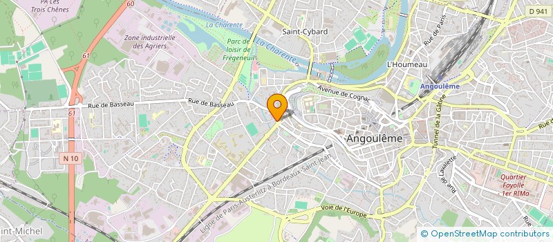 localisation de l'entreprise MADAME AURELIE JOUBERT à ANGOULEME