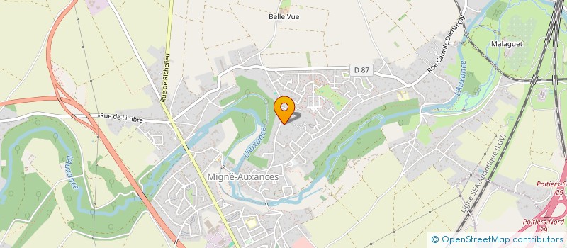 localisation de l'entreprise MADAME AURELIE JOUBERT à MIGNE-AUXANCES