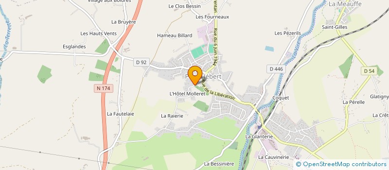 localisation de l'entreprise MADAME AURELIE JOUENNE  PONT-HEBERT