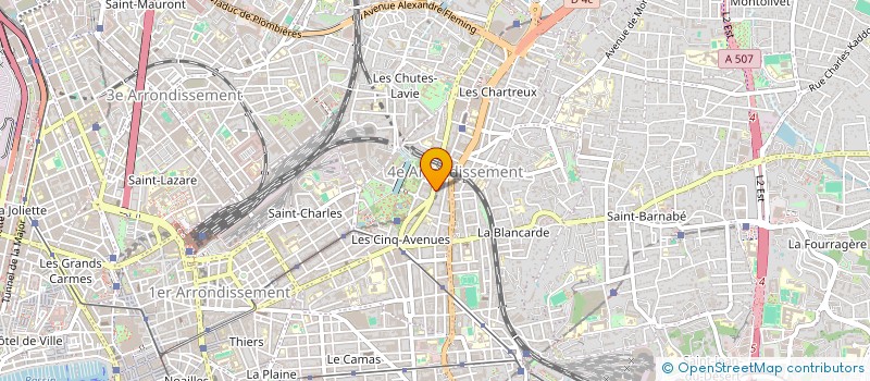 localisation de l'entreprise MADAME AURELIE JOURDAIN à MARSEILLE