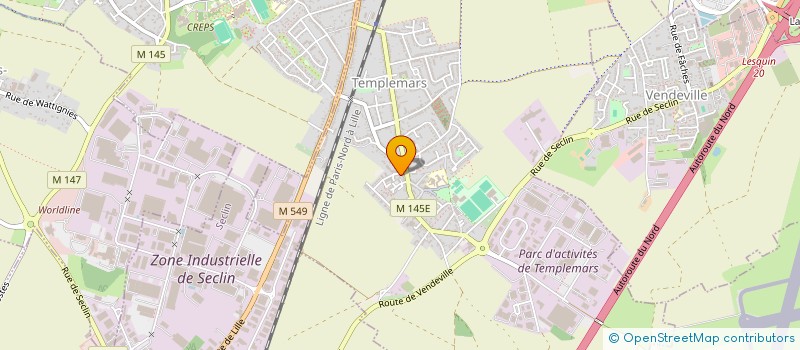 localisation de l'entreprise MADAME AURELIE JOURDAN  TEMPLEMARS