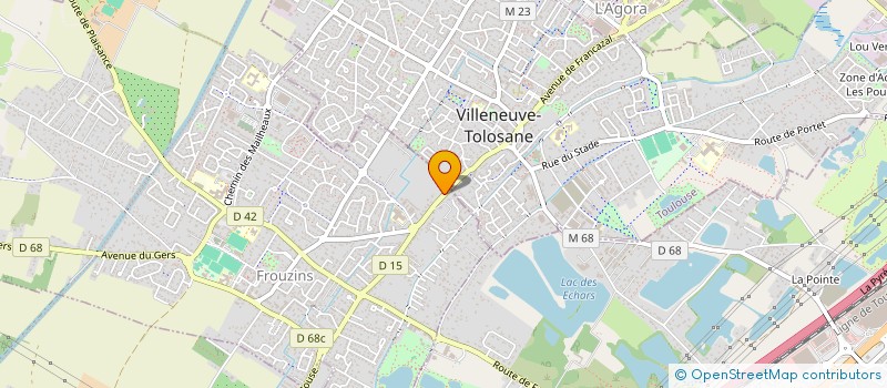 localisation de l'entreprise MADAME AURELIE JOURDES  FROUZINS