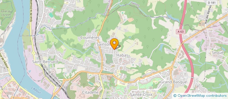 localisation de l'entreprise MADAME AURELIE JOURNAUX  BAYONNE