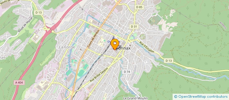 localisation de l'entreprise MADAME AURELIE JOUSEAU à OYONNAX