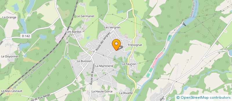 localisation de l'entreprise MADAME AURELIE JOUSSE  SAINT-PRIEST-TAURION