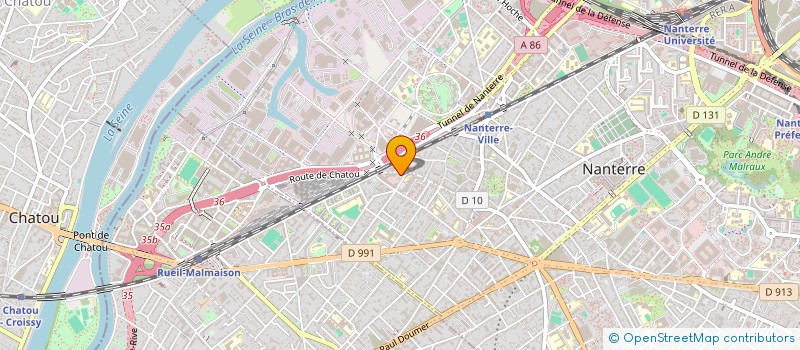 localisation de l'entreprise MADAME AURELIE JUDES à NANTERRE