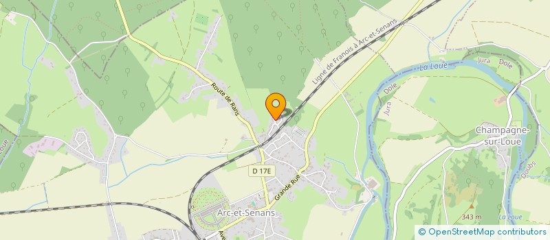 localisation de l'entreprise MADAME AURELIE JULIEN  ARC-ET-SENANS