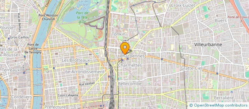 localisation de l'entreprise MADAME AURELIE KANDIN  VILLEURBANNE