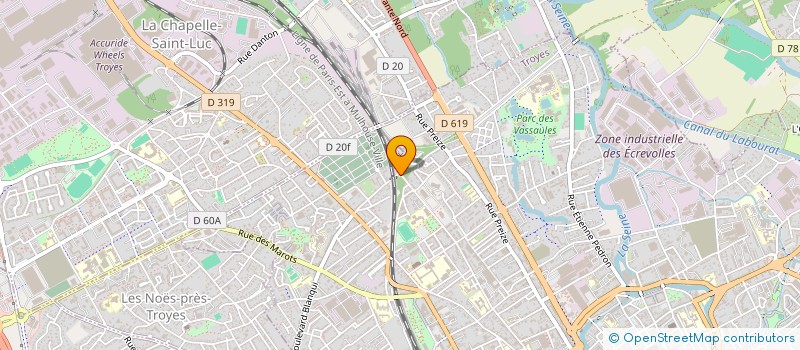 localisation de l'entreprise MADAME AURELIE KELLER  TROYES