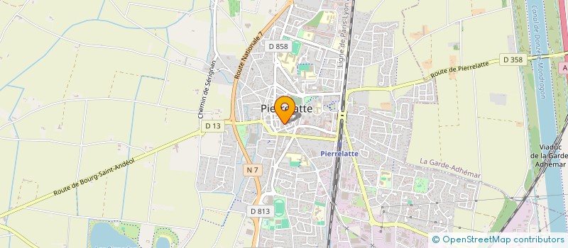 localisation de l'entreprise MADAME AURELIE KEMMAS  PIERRELATTE