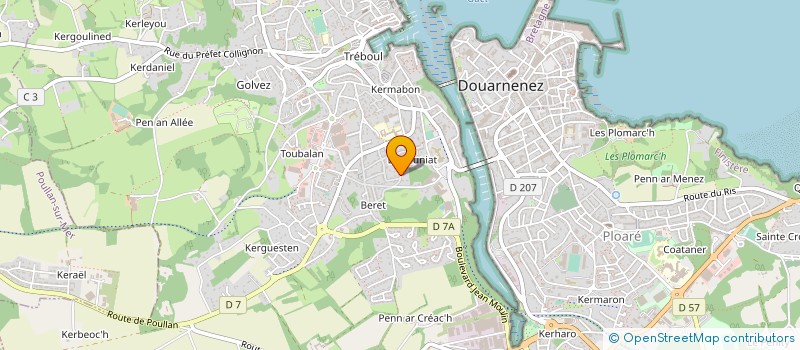 localisation de l'entreprise MADAME AURELIE KERISIT  DOUARNENEZ