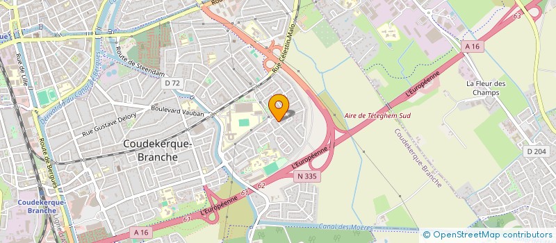 localisation de l'entreprise MADAME AURELIE KERLEAU  COUDEKERQUE-BRANCHE