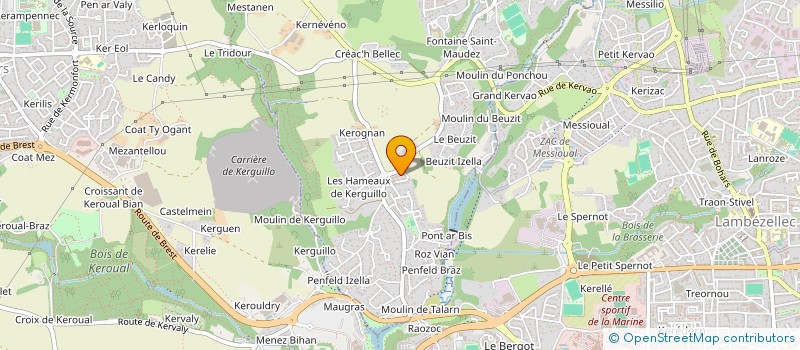 localisation de l'entreprise MADAME AURELIE KEROUANTON à BOHARS