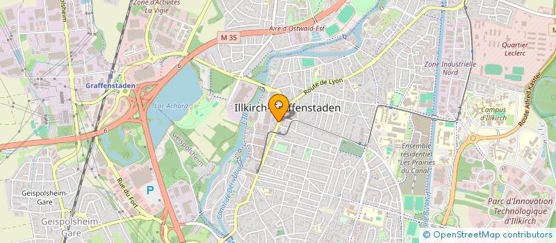 localisation de l'entreprise MADAME AURELIE KIRCHGESSNER  ILLKIRCH-GRAFFENSTADEN