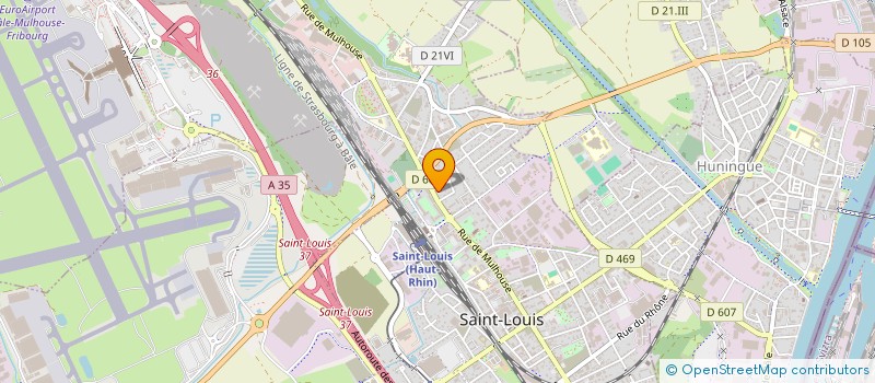 localisation de l'entreprise MADAME AURELIE KLEIN à SAINT-LOUIS
