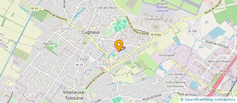 localisation de l'entreprise MADAME AURELIE KUBIS à CUGNAUX