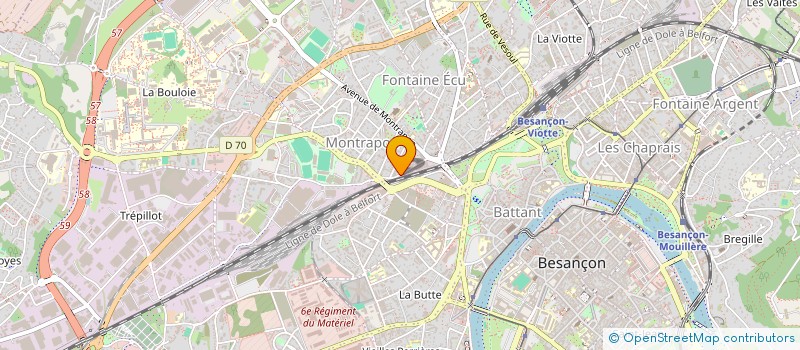 localisation de l'entreprise MADAME AURELIE KUSIAK  BESANCON