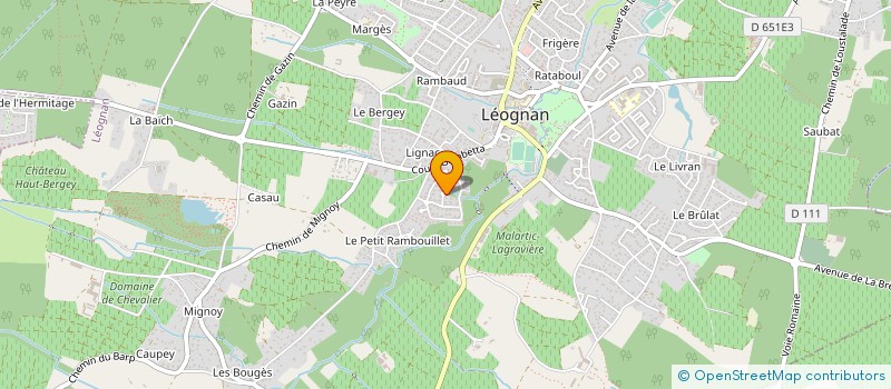 localisation de l'entreprise MADAME AURELIE L'HOSTIS à LEOGNAN