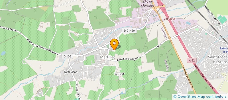 localisation de l'entreprise MADAME AURELIE LABORDE  MARTILLAC