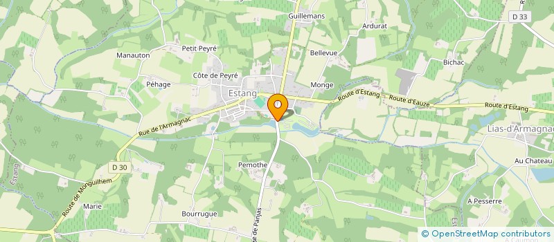 localisation de l'entreprise MADAME AURELIE LABOURDETTE  BARCELONNE-DU-GERS