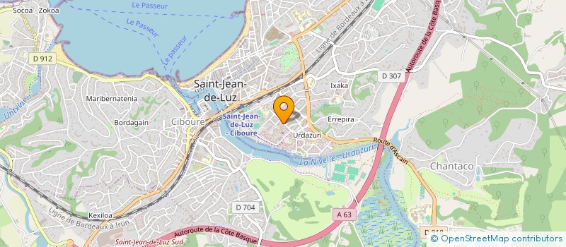 localisation de l'entreprise MADAME AURELIE LACASSAGNE  SAINT-JEAN-DE-LUZ