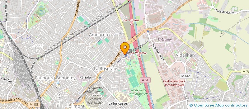 localisation de l'entreprise MADAME AURELIE LACOMBE à TOULOUSE