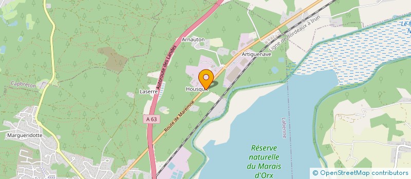 localisation de l'entreprise MADAME AURELIE LACOUTURE  LABENNE