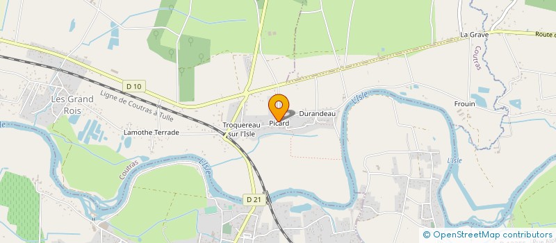 localisation de l'entreprise MADAME AURELIE LADREYT  COUTRAS