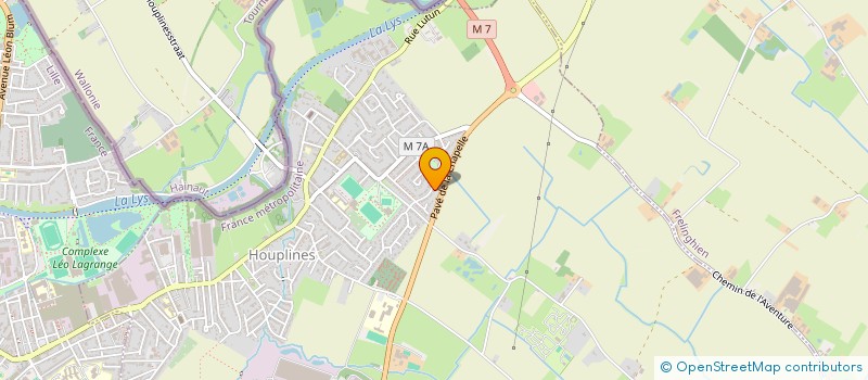 localisation de l'entreprise MADAME AURELIE LAEMONT  HOUPLINES