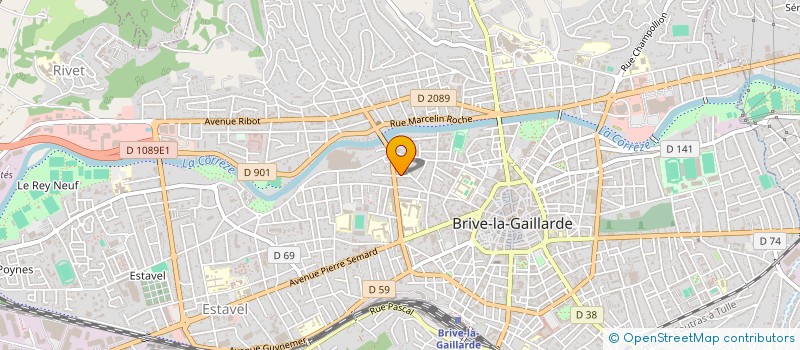 localisation de l'entreprise MADAME AURELIE LAFAYE  BRIVE LA GAILLARDE