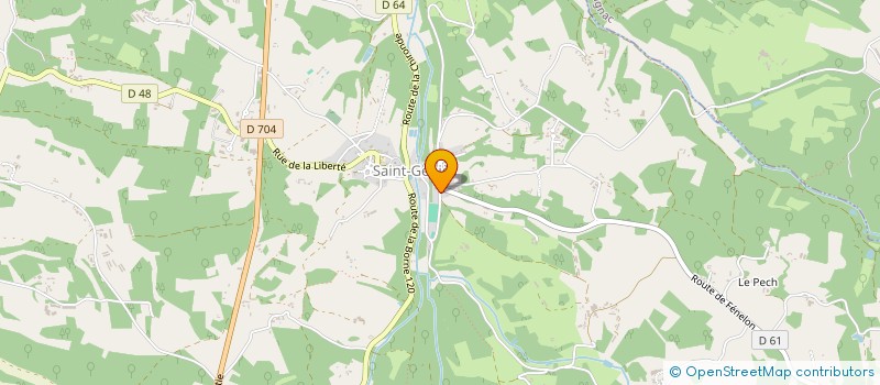 localisation de l'entreprise MADAME AURELIE LAFLEUR  SAINT-GENIES