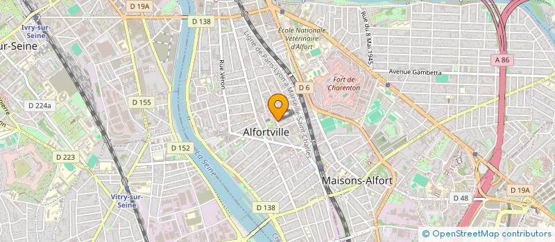 localisation de l'entreprise MADAME AURELIE LAGNEAU  ALFORTVILLE