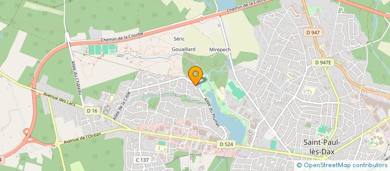 localisation de l'entreprise MADAME AURELIE LAGOUTTE  SAINT-PAUL-LES-DAX
