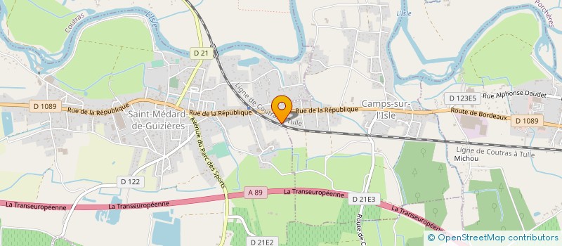 localisation de l'entreprise MADAME AURELIE LAGRANGE à SAINT-MEDARD-DE-GUIZIERES