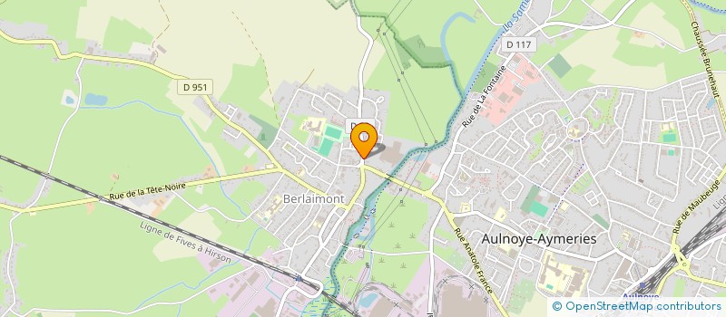 localisation de l'entreprise MADAME AURELIE LALLIER  BERLAIMONT