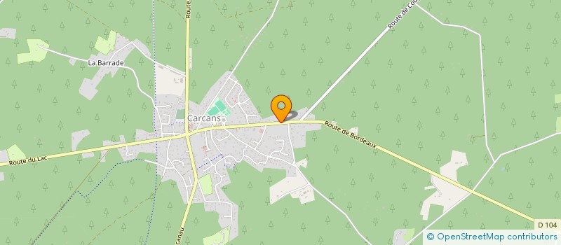 localisation de l'entreprise MADAME AURELIE LAMARQUE  CARCANS